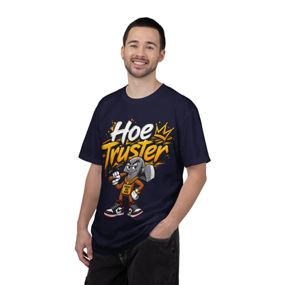 Hoe Truster Graphic T-Shirt — Funny Gardening Tool Mascot Tee