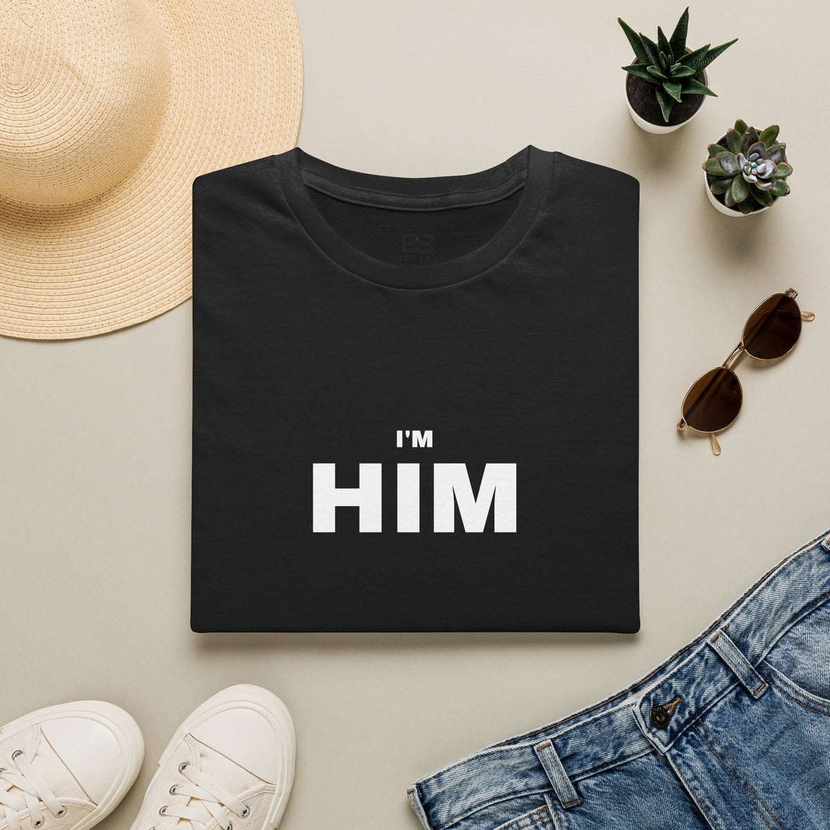 I'm HIM T-Shirt — Bold Minimalist Statement Tee