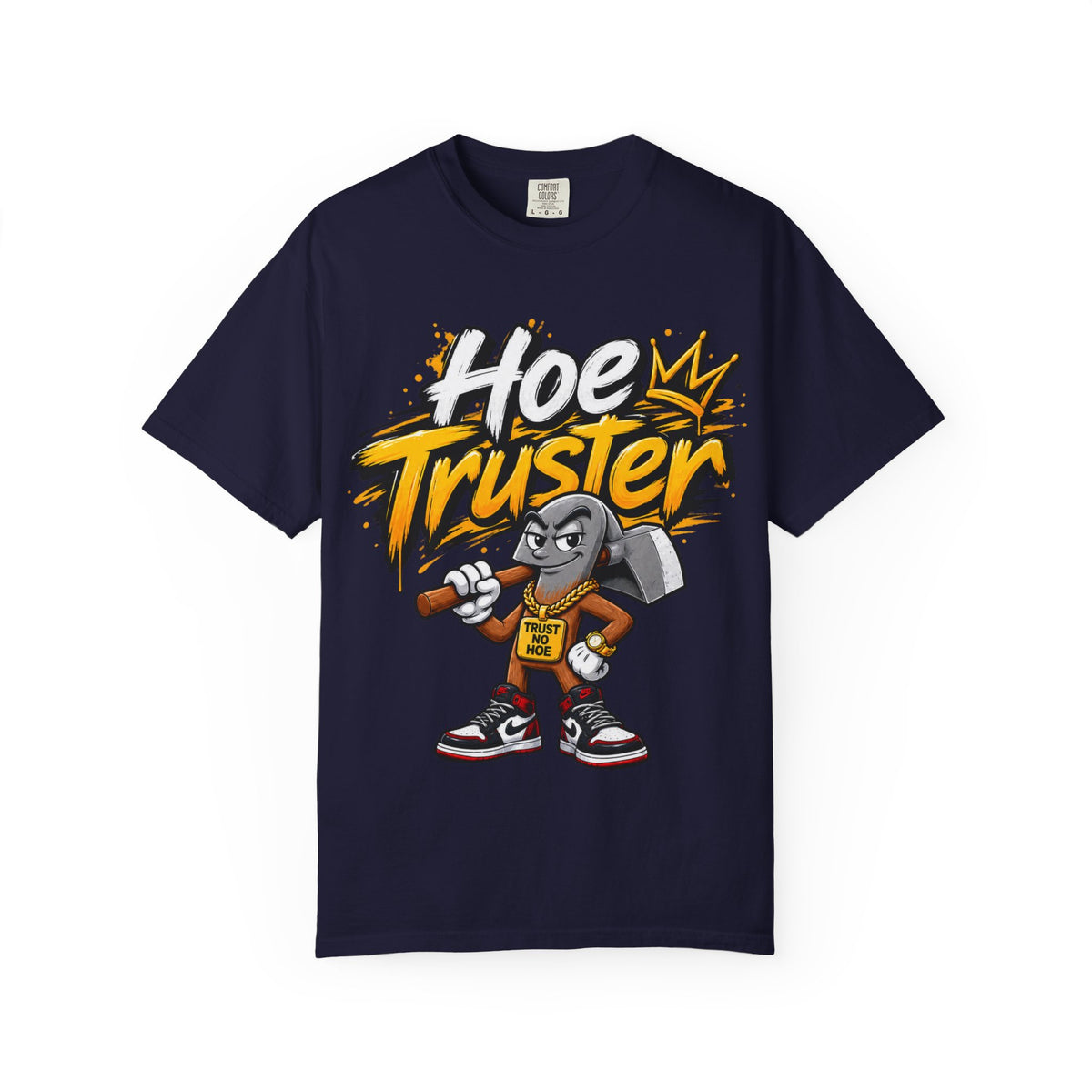 Hoe Truster Graphic T-Shirt — Funny Gardening Tool Mascot Tee