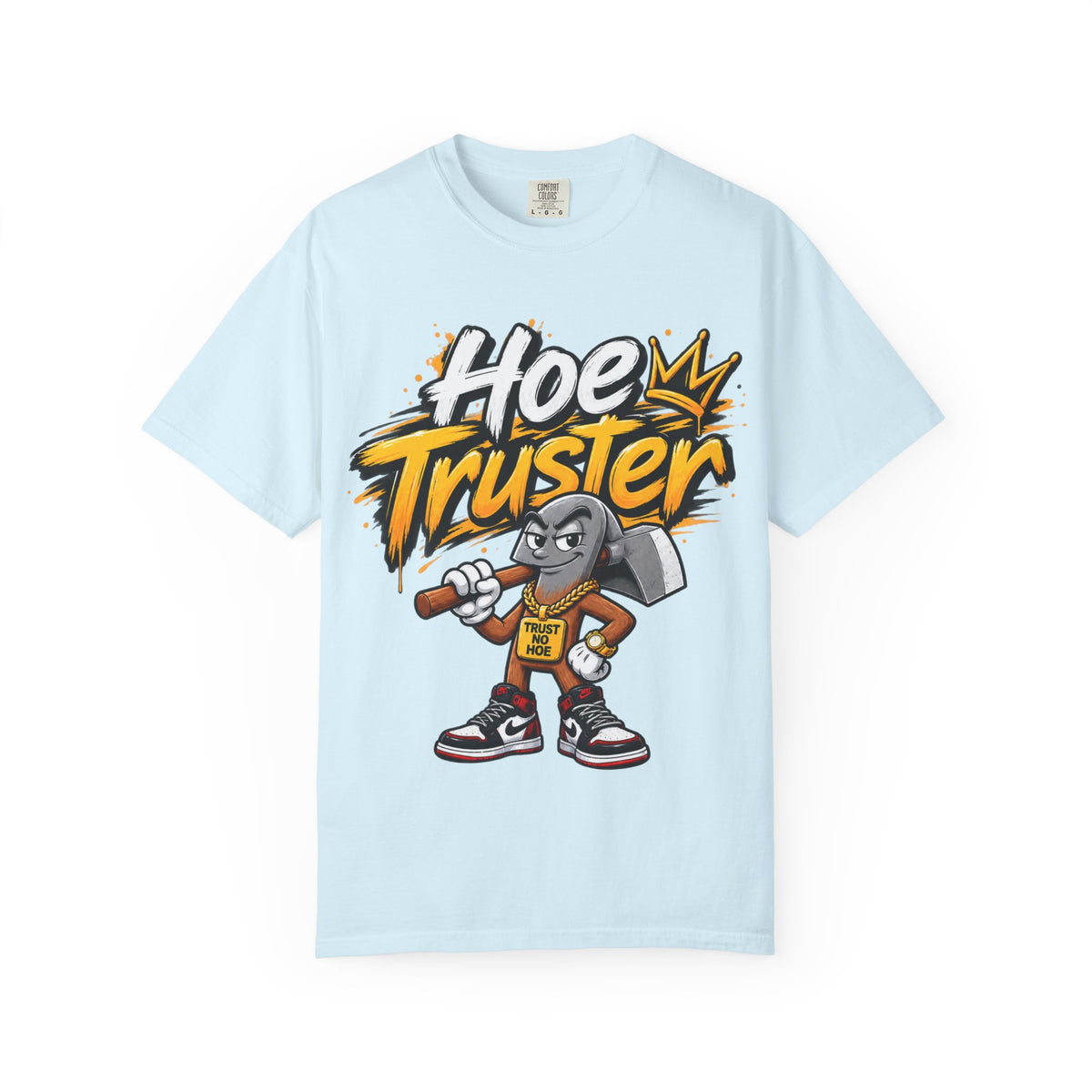 Hoe Truster Graphic T-Shirt — Funny Gardening Tool Mascot Tee