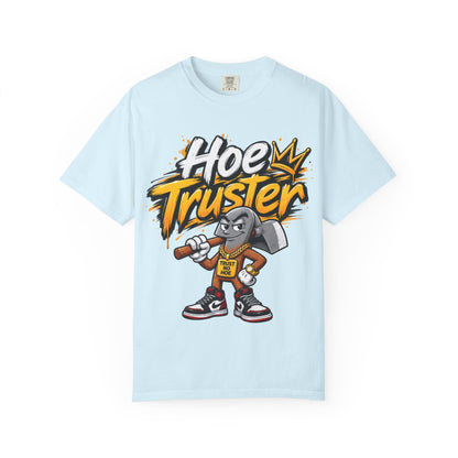 Hoe Truster Graphic T-Shirt — Funny Gardening Tool Mascot Tee